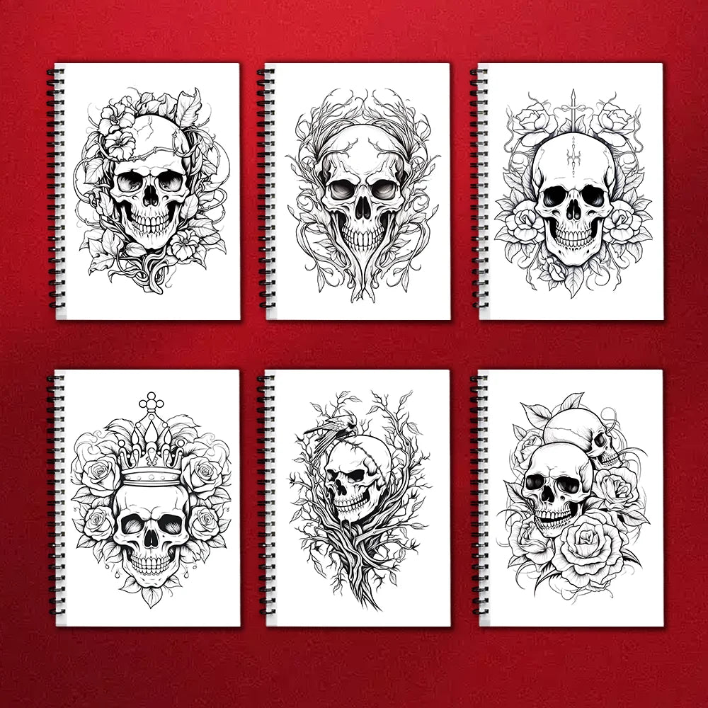 Adult Coloring Book 30-Sheet Spiral Bound 11.2 x 8.3 Inch - Thick 100GSM Paper for Relaxation, Creative Art & Gifting