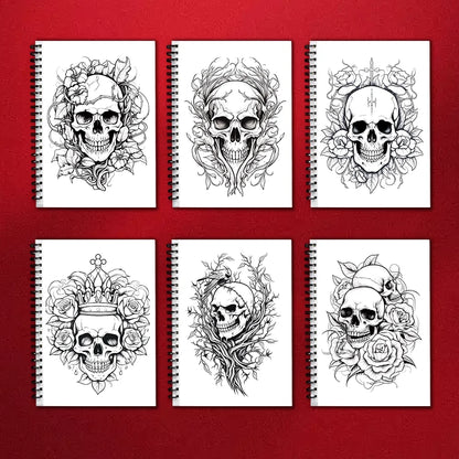 Adult Coloring Book 30-Sheet Spiral Bound 11.2 x 8.3 Inch - Thick 100GSM Paper for Relaxation, Creative Art & Gifting