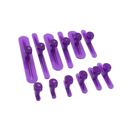 12Pcs Paintless Dent Removal Glue Tabs Kit – Nylon Car Body Dent Puller Tools for Auto Repair, Slide Hammer Compatible Dent Lifter Accessories