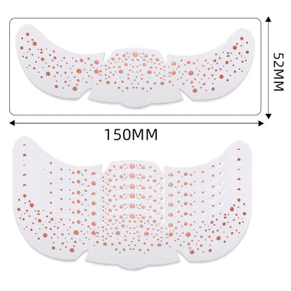 6pcs Metallic Fake Freckles Temporary Tattoos — Gold & Silver Face Stickers for Makeup and Hot Stamping