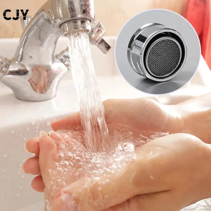 Water Saving Faucet Aerator - Replaceable Tap Nozzle Filter for Kitchen & Bathroom Faucets
