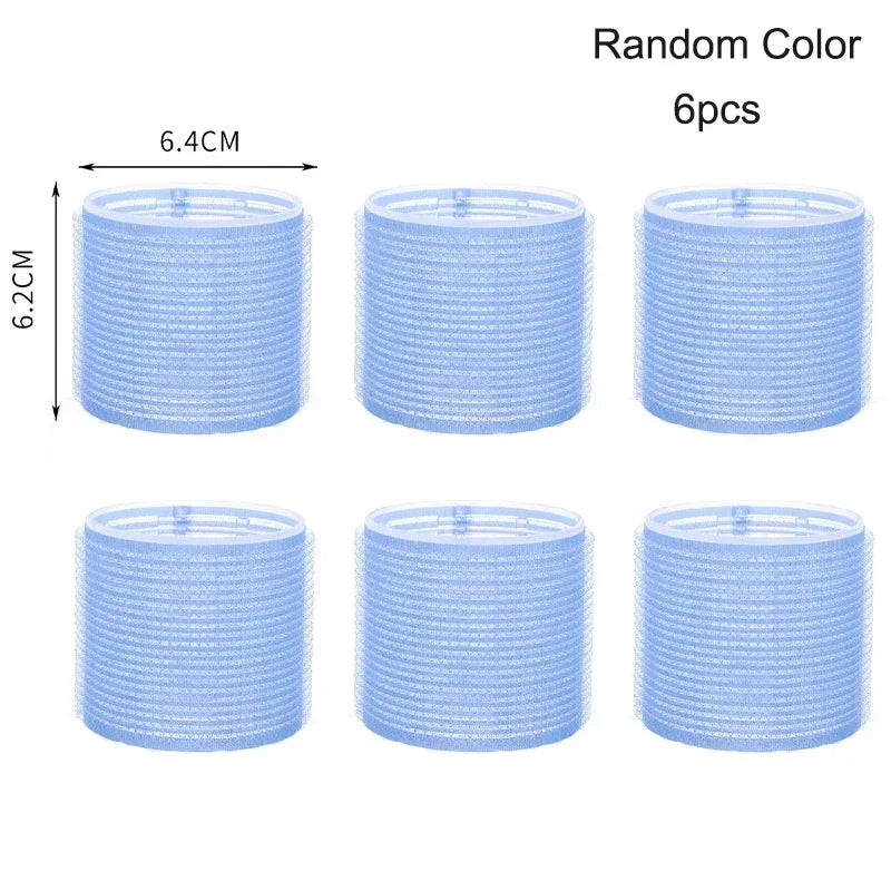 Jumbo Self-Grip Hair Rollers – Heatless Curlers for Salon & Home, Sticky Hair Styling Tools