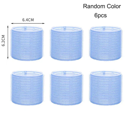 Jumbo Self-Grip Hair Rollers – Heatless Curlers for Salon & Home, Sticky Hair Styling Tools