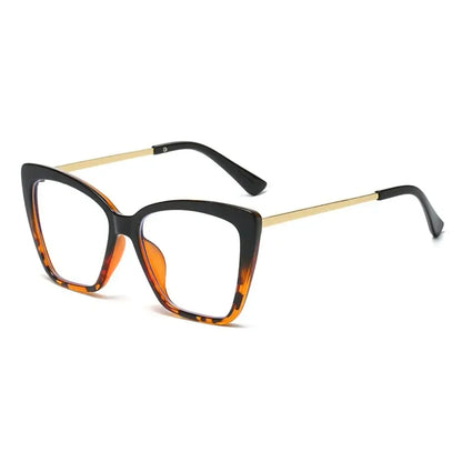 Red Square Oversized Anti Blue Light Glasses – Lightweight Optical Eye Protection Eyewear for Men & Women, Computer & Office Use