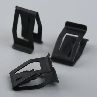 10Pcs Car Dashboard Trim Metal Retainer Clips – Black Fasteners for Ford, Mazda, Audi, Toyota Console Door Fitment
