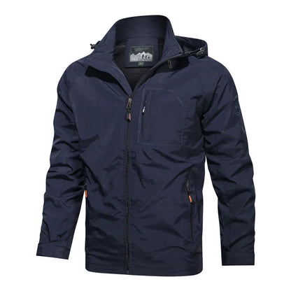 Men’s Outdoor Hiking Jacket - Breathable Waterproof Windbreaker for Camping, Trekking and Travel