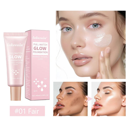 Glow Foundation Illuminator - Lightweight Moisturizing Glotion Natural Radiance Enhancer Multi-Purpose Highlighter Base