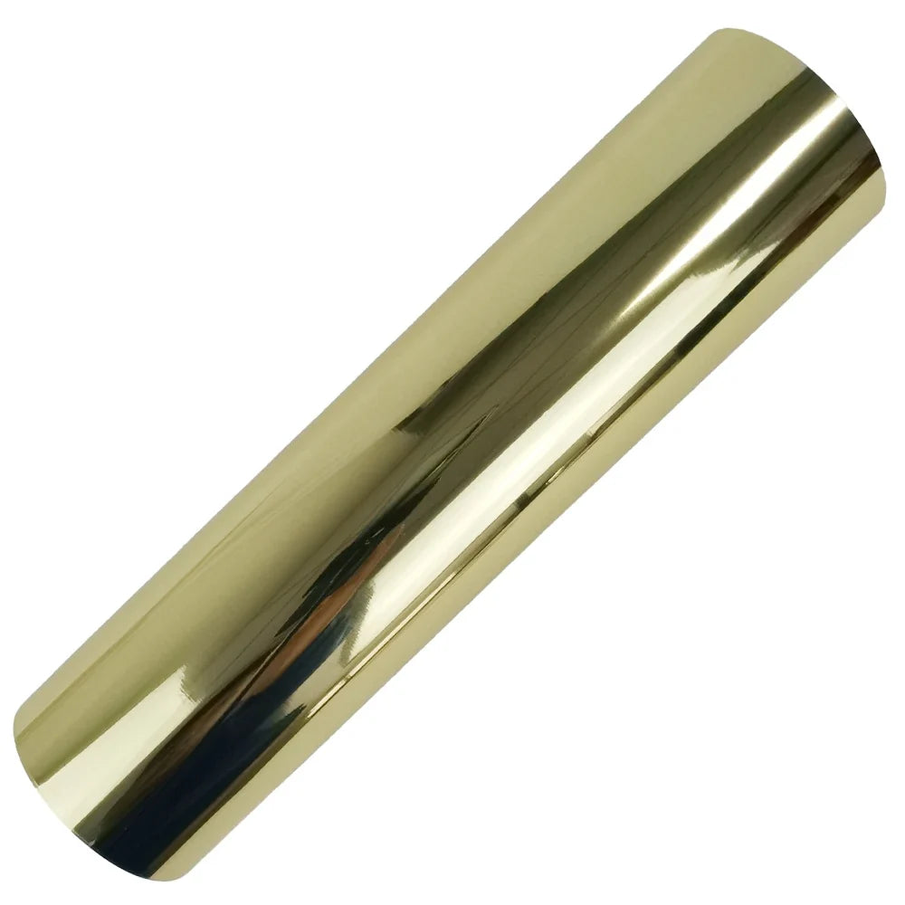 CHEONET Metallic Heat Transfer Vinyl - Glossy Iron-On HTV Roll Sheets for DIY Crafts & Apparel