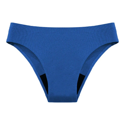 Teen Girls Seamless 4-Layer Leakproof Period Swim Bikini — Fast-Absorb Menstrual Beachwear