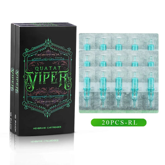 20PCS Disposable Tattoo Cartridge Needles - Sterile Round Liner Needles for Rotary Tattoo Pen
