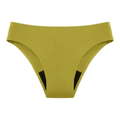 Teen Girls Seamless 4-Layer Leakproof Period Swim Bikini — Fast-Absorb Menstrual Beachwear