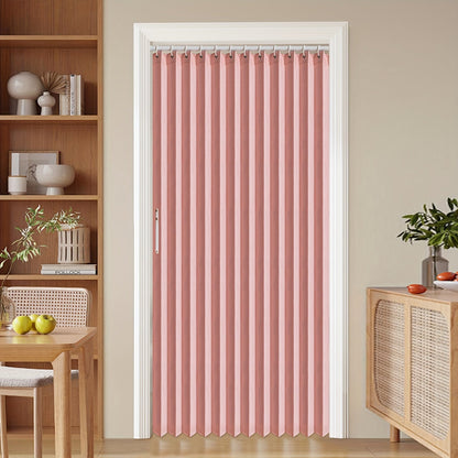Colorful Magnetic Folding Door Curtain – Easy Setup, Space-Saving Divider for Home and Business – Vibrant Artistic Design, Machine Washable Polyester