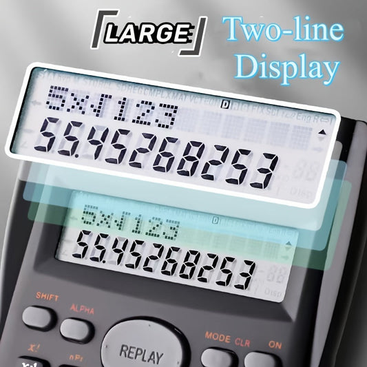 DEXIN KK-82MS-D Multifunctional Scientific Calculator - 240 Functions, Double-Line Display - Ideal for Student Exams - Economic Pack at Factory Price