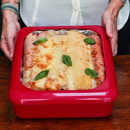 Portable Casserole Tableware - Indoor and Outdoor Picnic Box for BBQ, Baked Rice, and Clay Pot Dishes - Fresh-Keeping Silver Foil Pan
