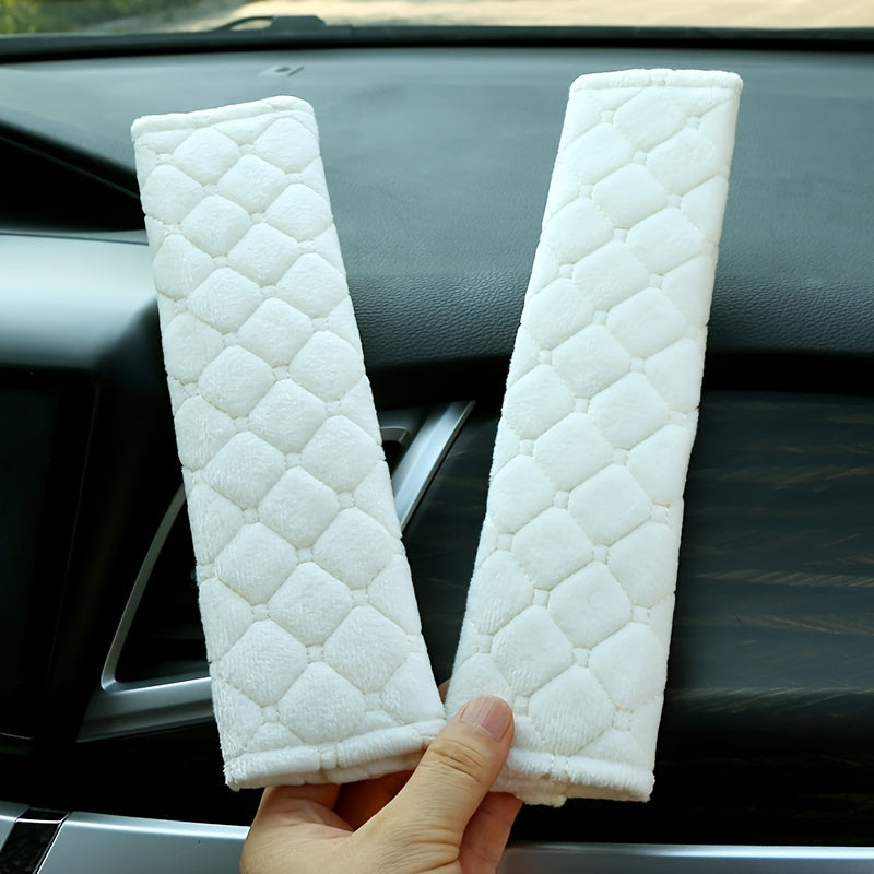 2Pcs Soft Car Seat Belt Covers – Comfortable Shoulder Pads for Cars & Trucks, Seat Belt Protectors for Adults & Teens