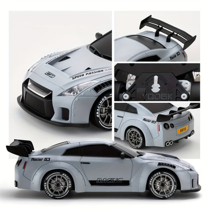 1:24 RC Drift Car — 4WD High-Speed Remote Control Sport Car with LED Lights & Extra Drifting Tire, Kids & Adult Gift