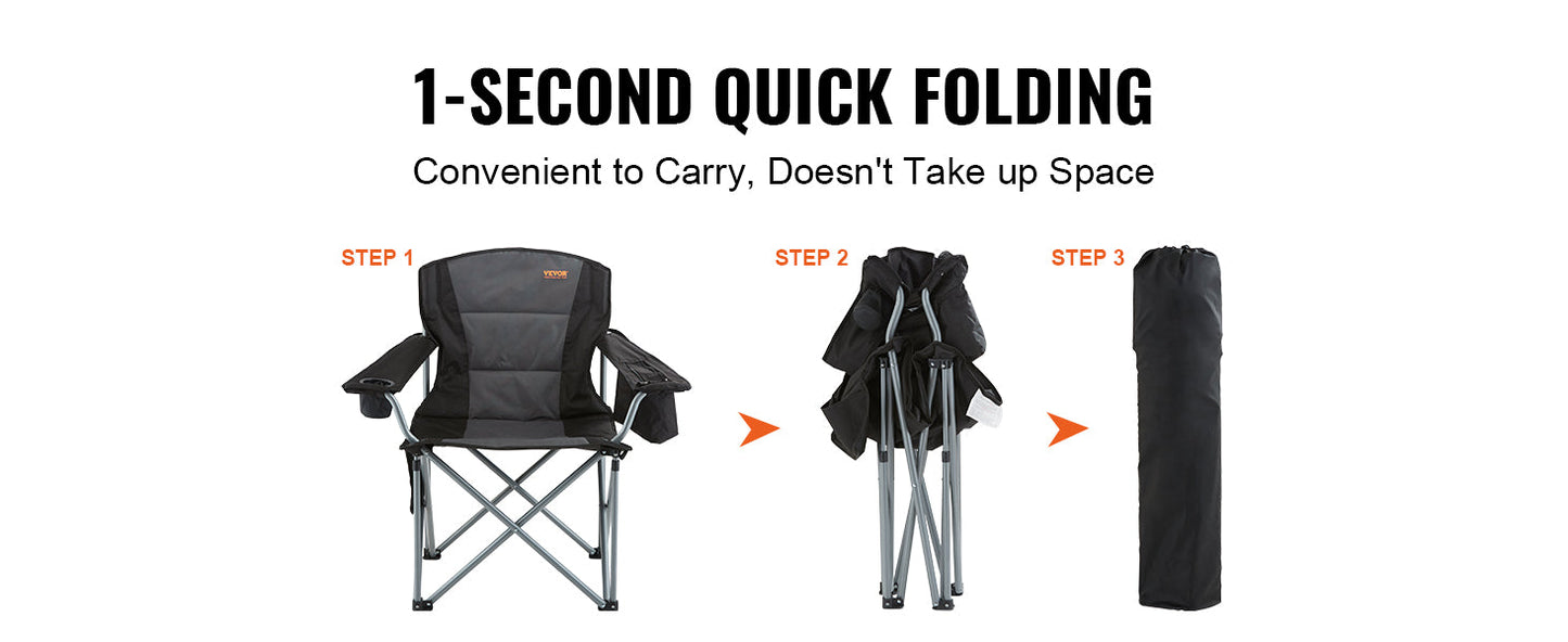 SucceBuy Outdoor Camping Chair — Ultralight Folding Portable Chair, 350lbs High Load, Ideal for Beach, Hiking, Picnic, Travel, and Fishing