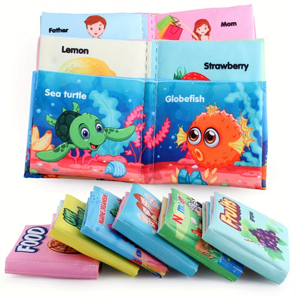 6 Piece Interactive Sound Books for Babies - Wildlife, Ocean Life, Food, Fruits, & Festive Themes (Christmas, Halloween, Thanksgiving)