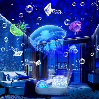 Star LED Night Light Projector – Ocean and Star Light, Suitable for Birthday, Christmas Gifts, Bedroom Decor in Blue