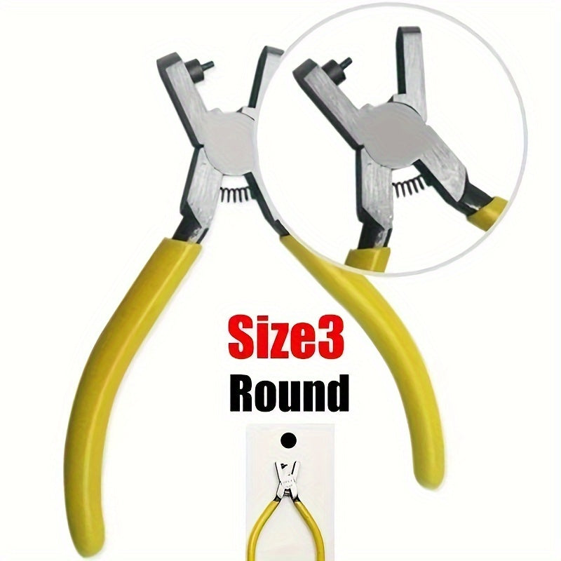 Universal Leather Hole Punch Plier 2.0mm – Hand Strap Wrist Belt Puncher for Watch Bands, Thin Belts, Dog Collars, Shoes and Craft Projects
