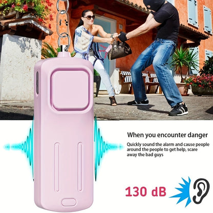 130dB Self-Defense Alarm – Anti-Wolf Women’s Security Alert Keychain, Loud Emergency Scream for Personal Safety