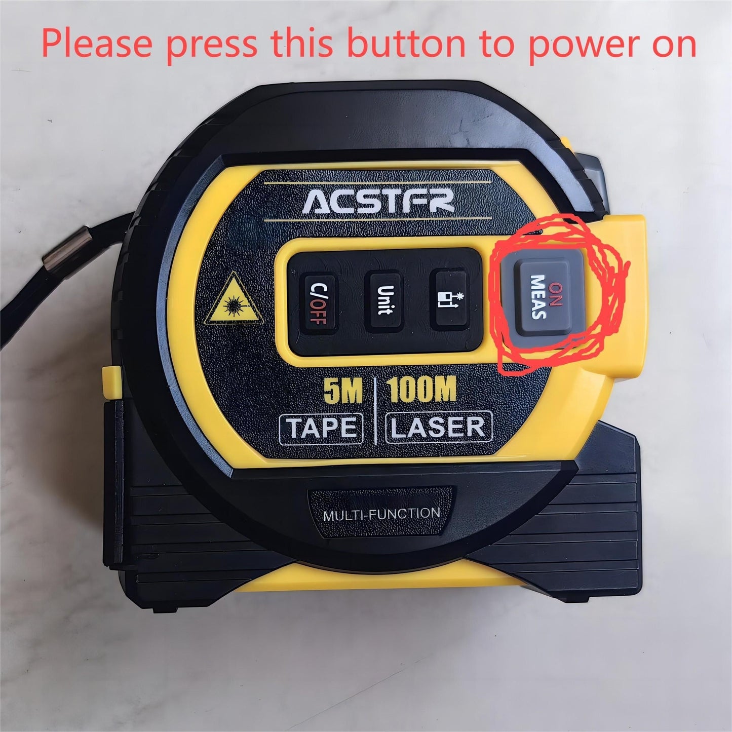 3 in 1 Laser Tape Measure - High-Accuracy Digital Distance Meter, Steel Tape & Level - Precision Rangefinder for Quick and Accurate Measurements