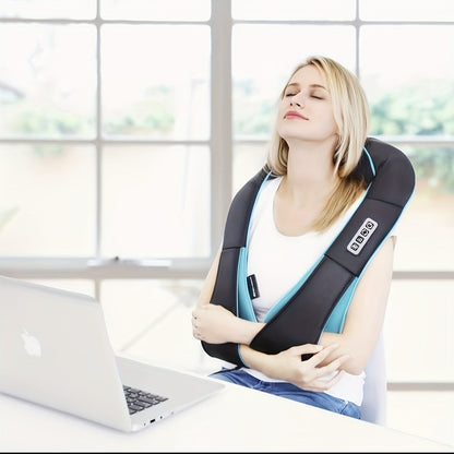 2024 ISKOVI Electric Neck Massager – With Heat for Neck, Shoulder, Back, Foot, Leg & Muscle Relief, Ideal Gift