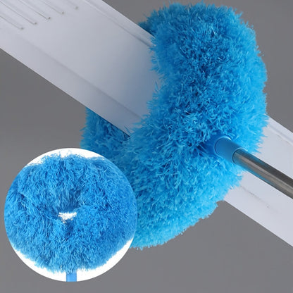 Extendable Ceiling Fan Cleaner Duster - Removable and Washable Microfiber Brush, Reaches High Ceilings - Dust Removal for Fans, Furniture, Cars & More - Ideal for Bedroom, Living Room, and Wall Cleaning