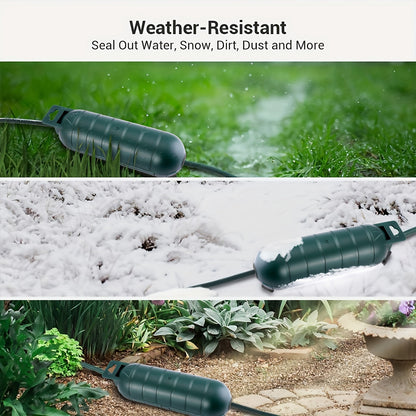 Premium Outdoor Extension Cord Cover – Weather-Resistant, Heavy-Duty Plug Connector Protector, Easy to Install and Durable
