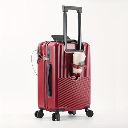 20/22/24/26 Inch Suitcase - Travel Boarding Case with Password Lock, Functional Luggage for Daily Use, Unisex