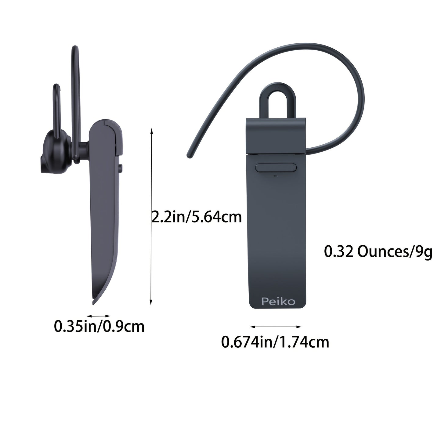 PEIKO World Language Translator Earbud - Instant Translation for 32 Languages and 44 Accents | High-Fidelity Audio, Offline for 11 Languages | Portable, Seamless Communication