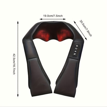 2024 ISKOVI Electric Neck Massager – With Heat for Neck, Shoulder, Back, Foot, Leg & Muscle Relief, Ideal Gift