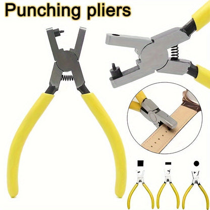 Universal Leather Hole Punch Plier 2.0mm – Hand Strap Wrist Belt Puncher for Watch Bands, Thin Belts, Dog Collars, Shoes and Craft Projects